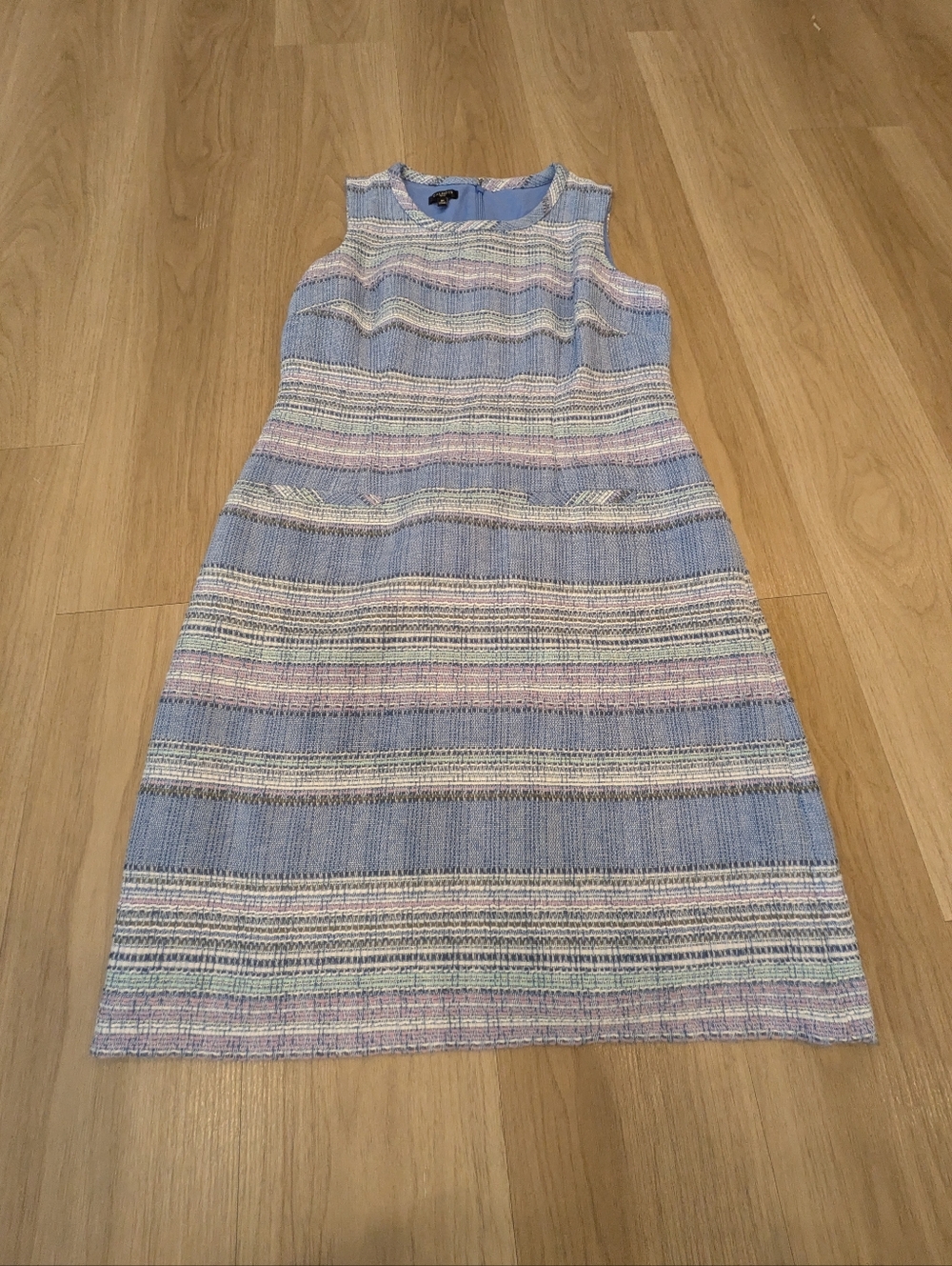 Talbots Blue Striped Dress Size 8P